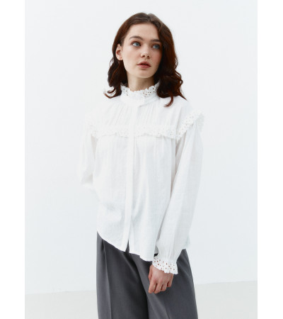 CAMISA ALGODÓN PUNTILLA
