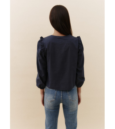 BLUSA RECTA BOTONES