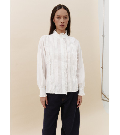 CAMISA ALFORZAS VOLANTES