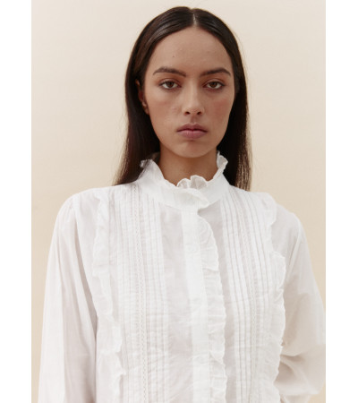 CAMISA ALFORZAS VOLANTES