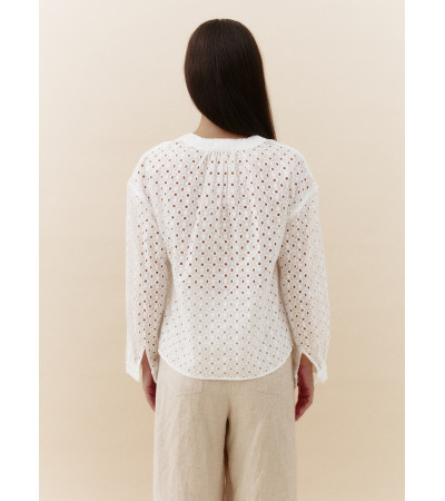 BLUSA CALADA ESCOTE PICO