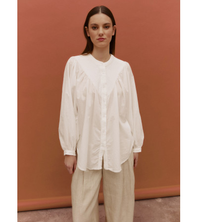 CAMISA PLIEGUES ALGODÓN
