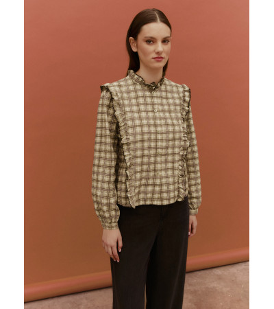 CAMISA ESTAMPADA CUADROS