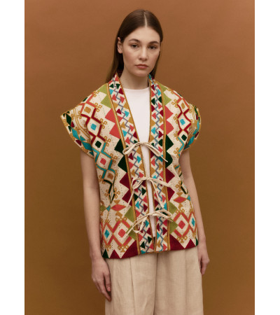 CHALECO BOHO MULTICOLOR