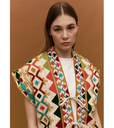 CHALECO BOHO MULTICOLOR