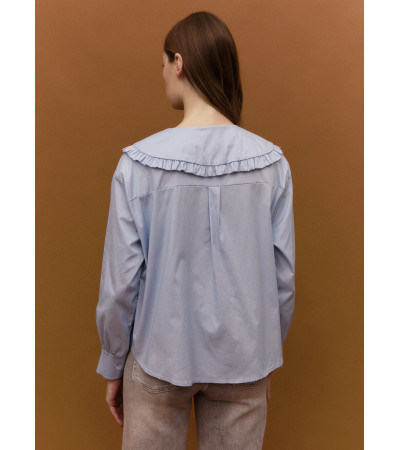 BLUSA ROMÁNTICA CUELLO BOBO