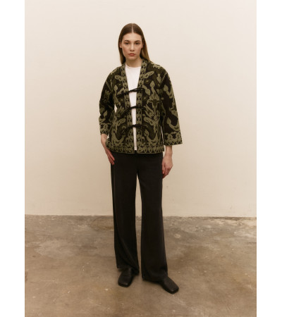 CHAQUETA BORDADO FLORES