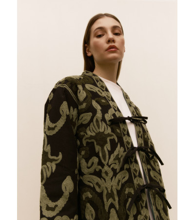 CHAQUETA BORDADO FLORES