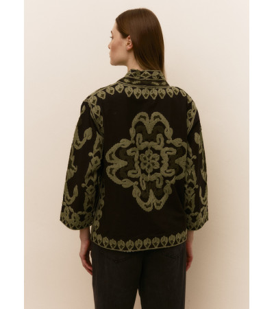 CHAQUETA BORDADO FLORES