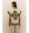 CHALECO FLORES BORDADAS