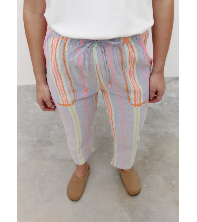 PANTALÓN ALGODÓN MULTICOLOR