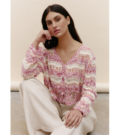 CHAQUETA COMBINADA CROCHET