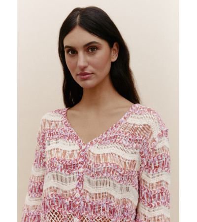 CHAQUETA COMBINADA CROCHET