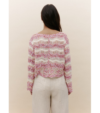 CHAQUETA COMBINADA CROCHET