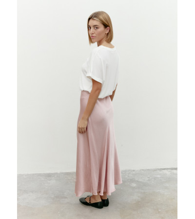 FALDA SATINADA MIDI