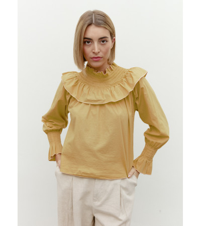 BLUSA CUELLO VOLANTE