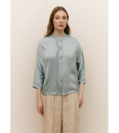 CAMISA SATÉN COMBINADA