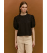 BLUSA MANGA CORTA FLORES BORDADAS