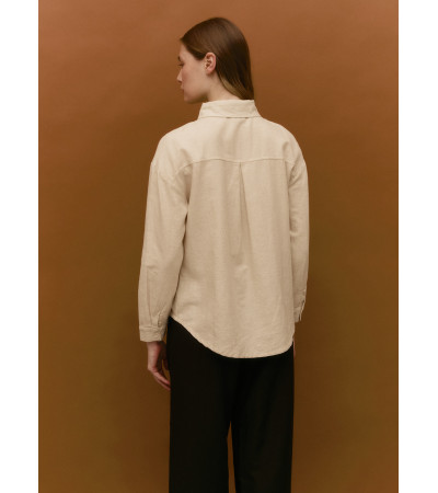 CAMISA LINO CON CREMALLERA