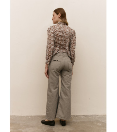 PANTALÓN JASPEADO PATA ANCHA
