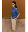 CAMISA DENIM MANGA CORTA