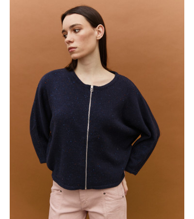 CARDIGAN PUNTO JASPEADA