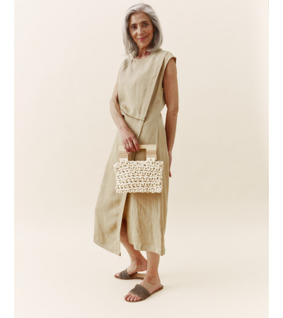 BOLSO DE MANO ASAS MADERA