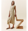 SANDALIAS PLANA EFECTO RAFIA