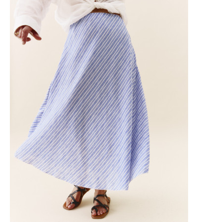 FALDA MIDI RAYAS