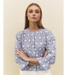 BLUSA PERFORADA BORDADO FLORES
