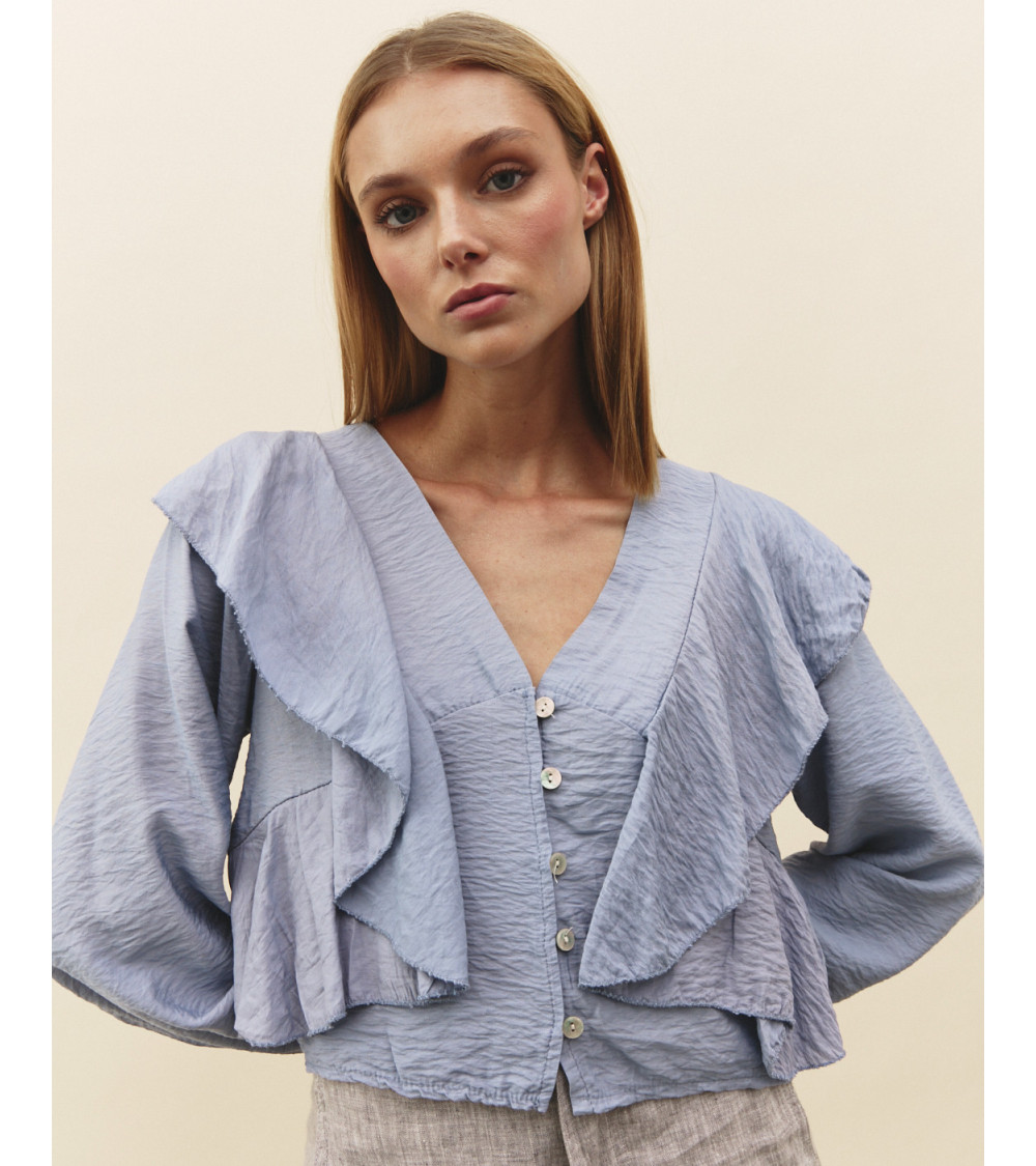 CAMISA CROPPED BOTONES