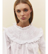 BLUSA ALGODÓN BORDADO FLORES