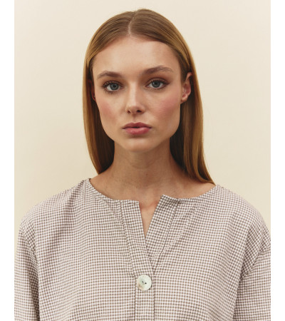 BLUSA ALGODÓN CUADRO VICHY