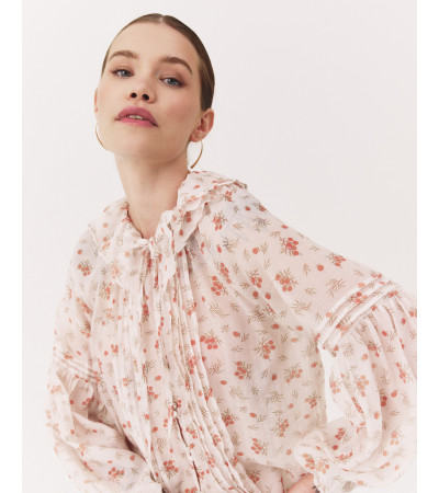 BLUSA MANGA LARGA FLORES