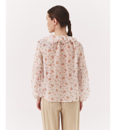 BLUSA MANGA LARGA FLORES