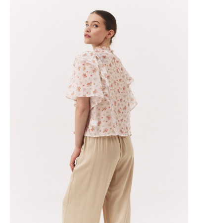 BLUSA MANGA CORTA FLORES