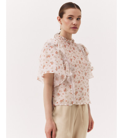 BLUSA MANGA CORTA FLORES