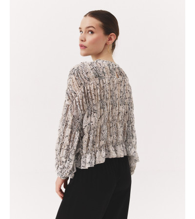 BLUSA FRUNCES SERPIENTE