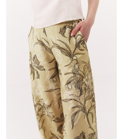 PANTALÓN PATA ANCHA FLORES
