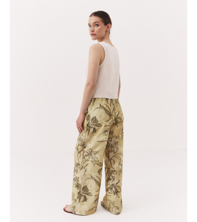 PANTALÓN PATA ANCHA FLORES