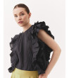 BLUSA ALGODÓN VOLANTES