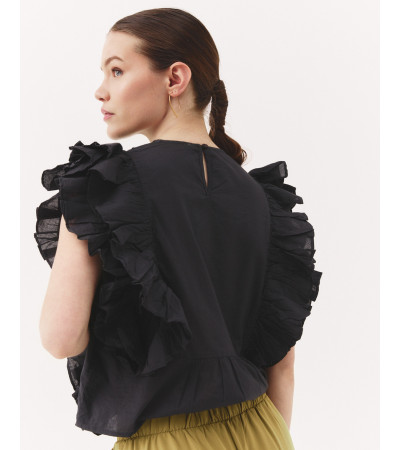 BLUSA ALGODÓN VOLANTES