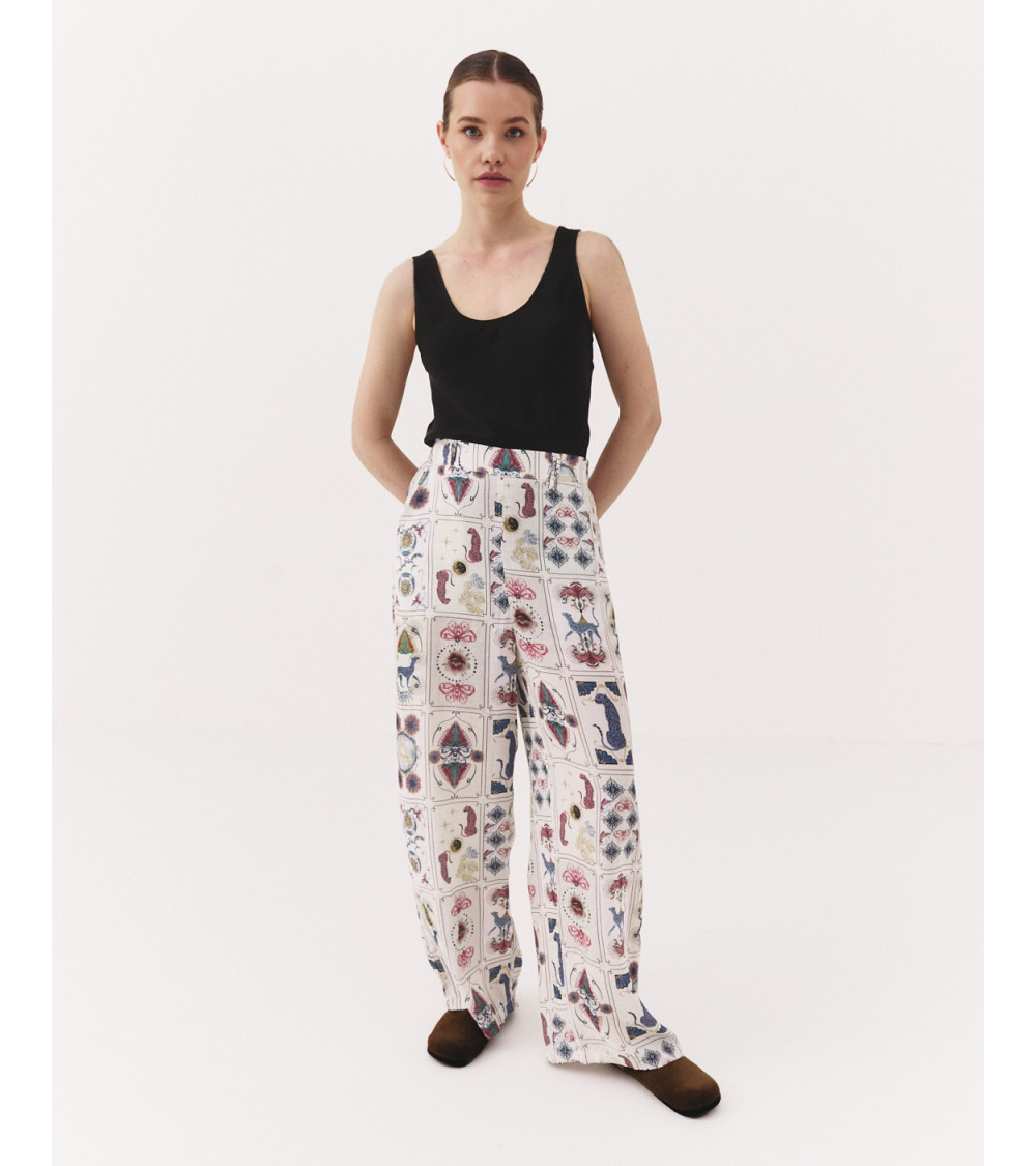 PANTALÓN FLUIDO ESTAMPADO