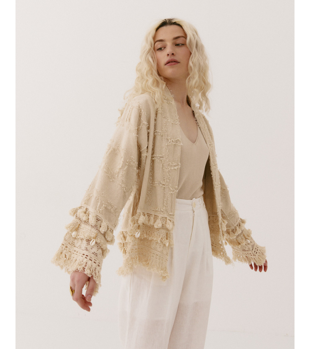 CHAQUETA RÚSTICA FLECOS