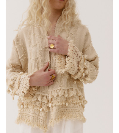 CHAQUETA RÚSTICA FLECOS