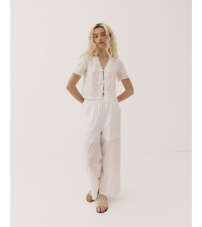 PANTALÓN ALGODÓN BORDADOS