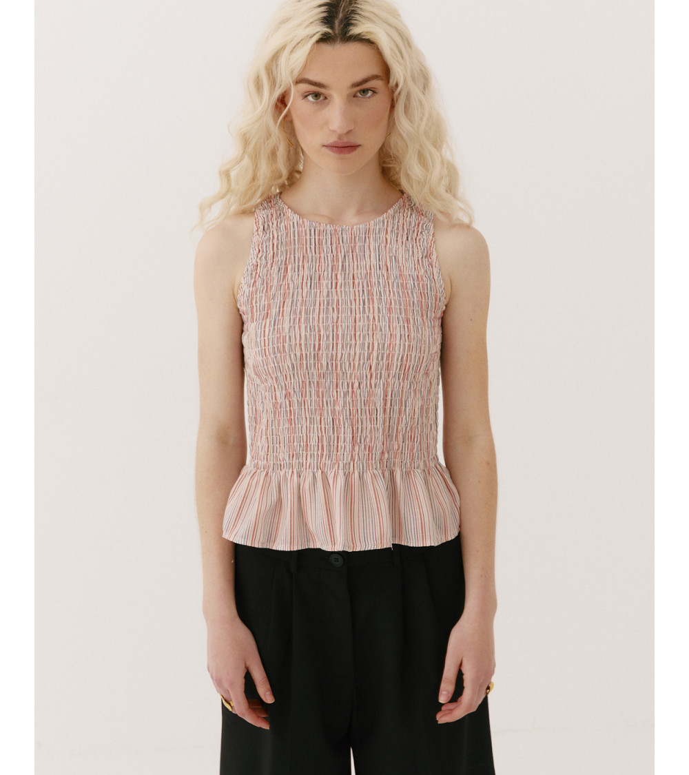 TOP MULTICOLOR PEPLUM