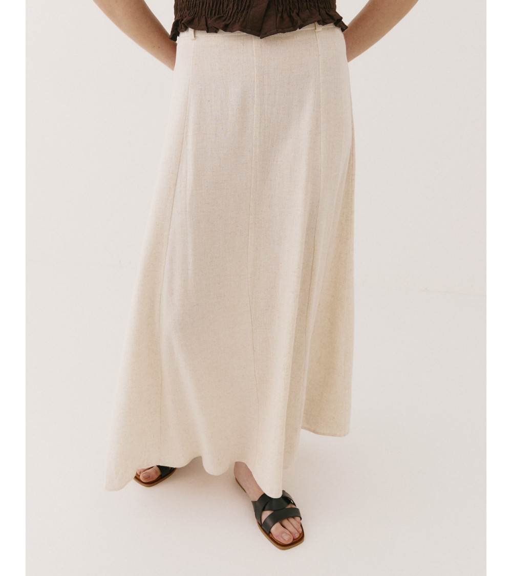 FALDA LINO MIDI