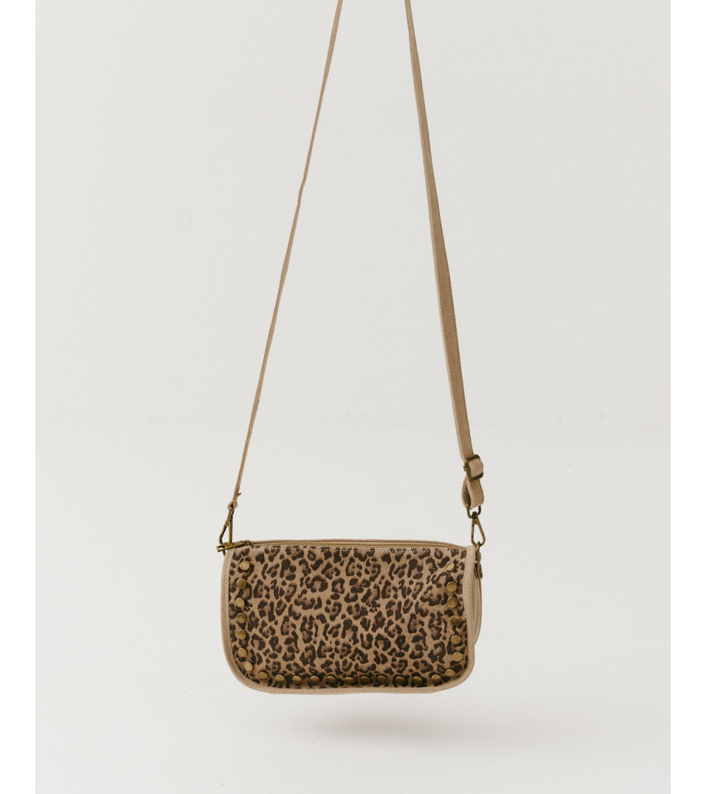 BOLSO ANTE LEOPARDO TACHAS