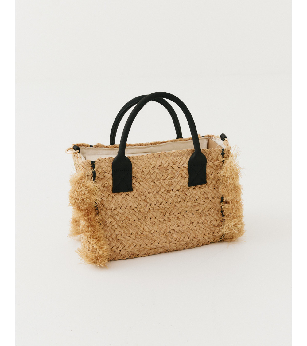 BOLSO MINI RAFIA CUADRADO